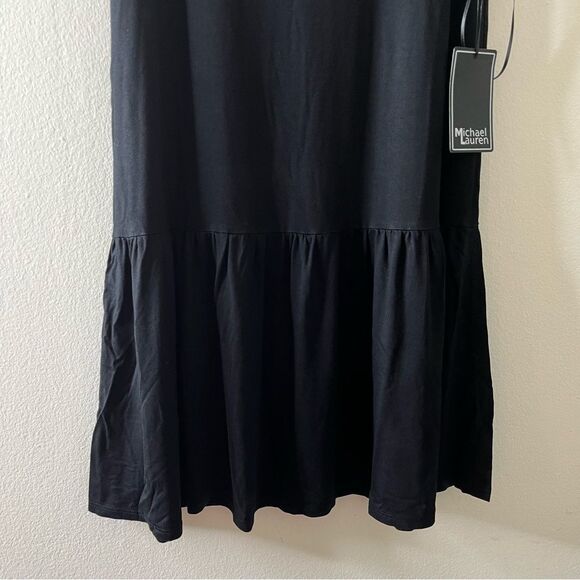 Michael Lauren Duff Black Tiered Mini Tank Dress Size XS NWT‎ - Picture 4 of 10